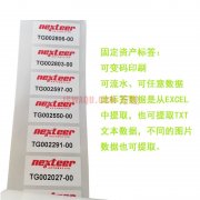 可变信息固定资产标签